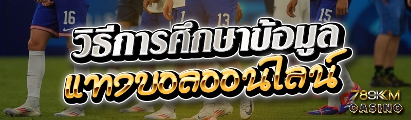 วิธีการศึกษาข้อมูลแทงบอลออนไลน์ 